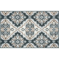 Традиционална површина килим цветни сиви распрскувачи на затворен простор лесен за чистење