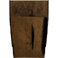 Ekena Millwork 6 H 8 D 48 W Pecky Cypress Fau Wood Camplace Mantel Kit со Ешфорд Корбелс, Премиум на возраст