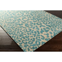 Уметнички ткајачи Бикаури Теал модерни 6 '9' овална област килим