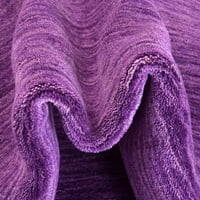 Уникатен Разбој Внатрешен Правоаголен Цврст Гроздобер Површина Килими Виолетова, 9' 13 ' 0