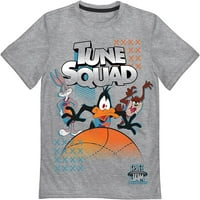 Space Jam Boys Tune Squad Squad Squad Out & Charicer Grid Graphic T-Mirts 2-пакет, големини 4-18