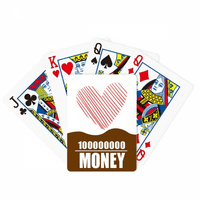 Срце Црвена Скица Денот На Вљубените Покер Играње Карти Смешни Рака Игра