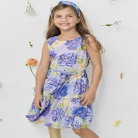 Девојчето место девојки цветен фустан, големини 4-16
