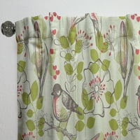DesignArt „Мала птица и мали срца и лилјани“ Цветна панел за завеси