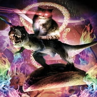 Џејмс Букер-Злото Мачка Диносаурус На Тако Ѕид Постер, 14.725 22.375