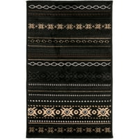 Уметнички ткајачи Парамаунт Југозападен област килим, црна, 1'10 2'11