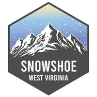 Снежни Чевли Западна Вирџинија Ски Авантури Сувенир Винил Налепница Налепница