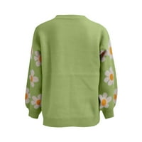 Пуловер Џемпери Пимфилм За Жени Жени Лесни Џемпери Со Пуловер Плус Големина Зимска Облека Зелена