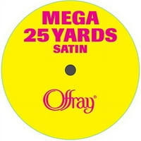 Offray Mega Satin Single Face Ribbon, 7 8