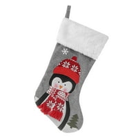 Герож Божиќни Чорапи Торби За Подароци Шарени Чанти Повеќенаменски Украси За Новогодишна Елка Божиќни Тематски Чорапи Погодни