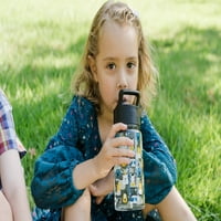 Едноставен модерен Дизни 16oz Самит Детско шише со вода Тритан со слама капаче за дете - машина за миење садови за миење садови - Дизни: Мики простор