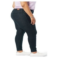 Потпис од Леви Штраус и Ко. Womenенски плус големина со висок пораст слаби фармерки