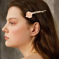 кеусн мода коса додатоци едноставна дама метал цвеќиња лиу крајбрежен клип кала лили бисер фиба за жени накит подарок