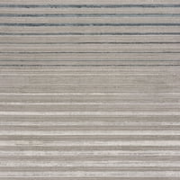 Дома Имара Фран крем сина транзициска гранична полиестерска област килим, 1'10 3