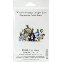 Випер Снепер Печат За Прицврстување 4 Х6 - Партиски Мачиња, Пк 1, Дизајни На Випер Снепер