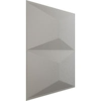 Ekena Millwork 7 8 W 7 8 H Aberdeen Endurawall Декоративен 3Д wallиден панел, текстурирано метално сребро