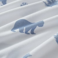 Врховна колекција Микрофибер зимска мечка за печатење на фланел за печатење - кралица