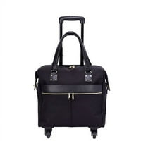 Mellow World Unise Ziad Rolling Carry-On Cougmase со тркала од четири степени 16 ”x7” x14 ”