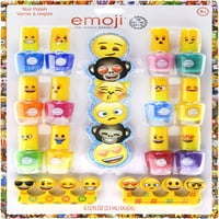 Townleygirl emoji 12pk лак за нокти со датотека за нокти и растојание за пети
