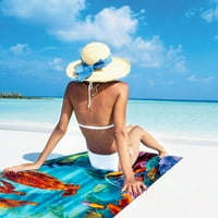 Премиум печатена пешкир за плажа со памук