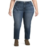 Тера и Скај женски плус големината на виткање на фармерки