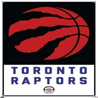 Торонто Рапторс-Лого Ѕид Постер Со Pushpins, 14.725 22.375
