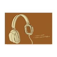 Трговска марка ликовна уметност „Слушалки за слушалки на Лунастела“ од Wон В. Голден