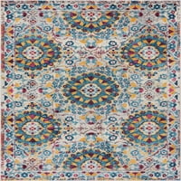 Добро ткаена Лоран Топека 3'11 5'3 Модерни гроздобер сузани цветни беж област килим