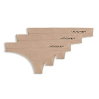 Jockey® Essentialsенски мек допир SeamFree® Eco Thong Panties, пакет, големини S-XXXL