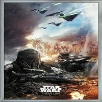 Војна На Ѕвездите: Непријателски Ѕиден Постер Со Еденrench, 22.375 34