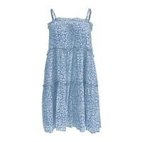 женски моден летен шифон цветен градник ремен за облекување одвојлив празничен фустан