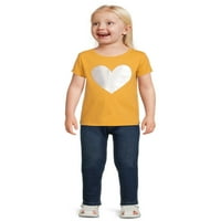 Девојки за девојчиња Garanimals Toddler Skinny фармерки, големини - 5T