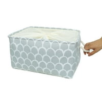 Контејнер за корпи за корпи за складирање на ткаенини што може да се преклопи со рачки