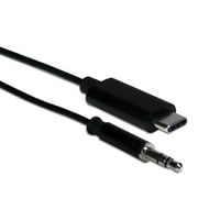 3FT USB C Аудио Адаптер Кабел, Црна