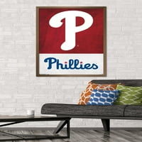Trends International MLB Philadelphia Phillies - Постер за лого wallид 24,25 35,75 .75 Бронзена верзија