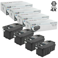 Компатибилен Dell 331- Сет на црни ласерски касети за тонер за употреба во ласер во боја C1760NW, C1765NF, C1765NFW, 1250C,