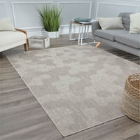 Cosmoliving By Cosmopolitan Veranda Collection VL50A Апстрактна транзициска земја Мевади област, 8'0 x10'0