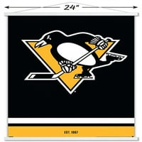 Питсбург Пингвини-Логото Ѕид Постер Со Магнетна Рамка, 22.375 34
