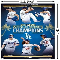 Trends International MLB Лос Анџелес Доџерс - Светска серија Шампион Постер за wallидови 34 22,37 Непознати верзија