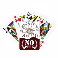 Научна Клеточна Линија Илустрира Шема Ѕиркаат Покер Картичка За Играње Приватна Игра