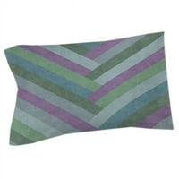 Thumbrintz Chevron Rainbow Pastels Standard Sham, 30 22