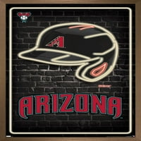Arizona Diamondbacks - Постер за неонски кациги, 22.375 34