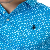 С. Поло Асн. Печатена поло маица за машка меѓусебна боја