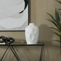 Космолизирање со космополитски 14 Фацетирана бела керамичка вазна