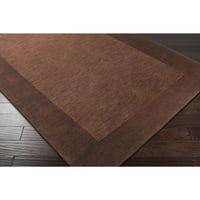 Уметнички ткајачи Foxcroft Темно кафеава модерна 5 '8' област килим