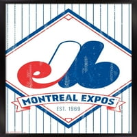 Монтреал Експос-Ретро Логото Ѕид Постер, 14.725 22.375