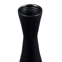 Вилацера рачно изработена вазна со висока црна бамбус 35 ”