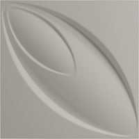 Ekena Millwork 5 8 W 5 8 H Iris Endurawall Декоративен 3Д wallиден панел, текстура металик сребро