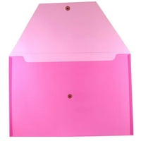 Пластични коверти за прицврстување, 9,8х14,5, 12 пакувања, Фуксија розова