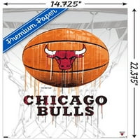 Чикаго Булс-Капе Кошарка Ѕид Постер, 14.725 22.375